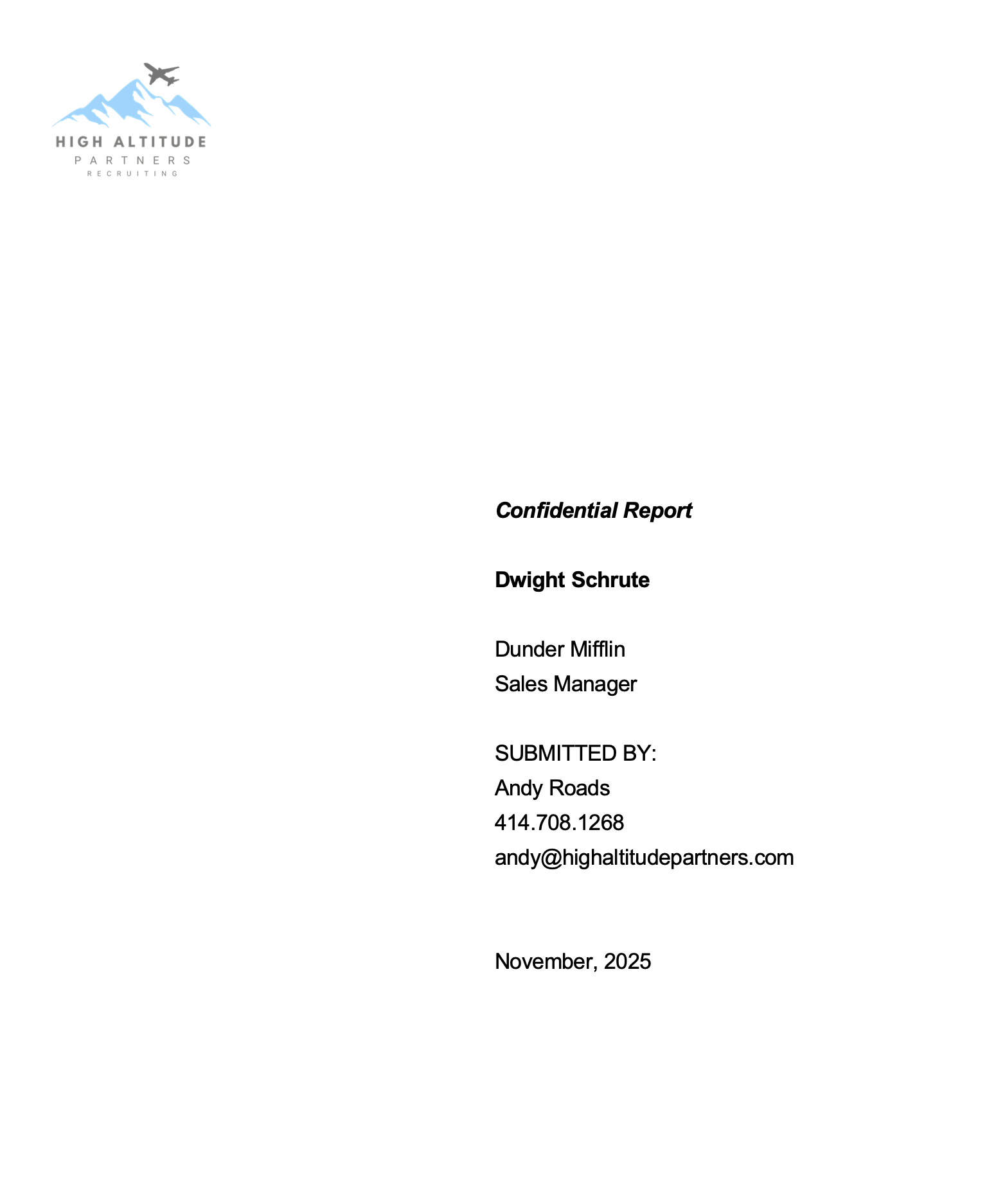 Candidate evaluation page 1